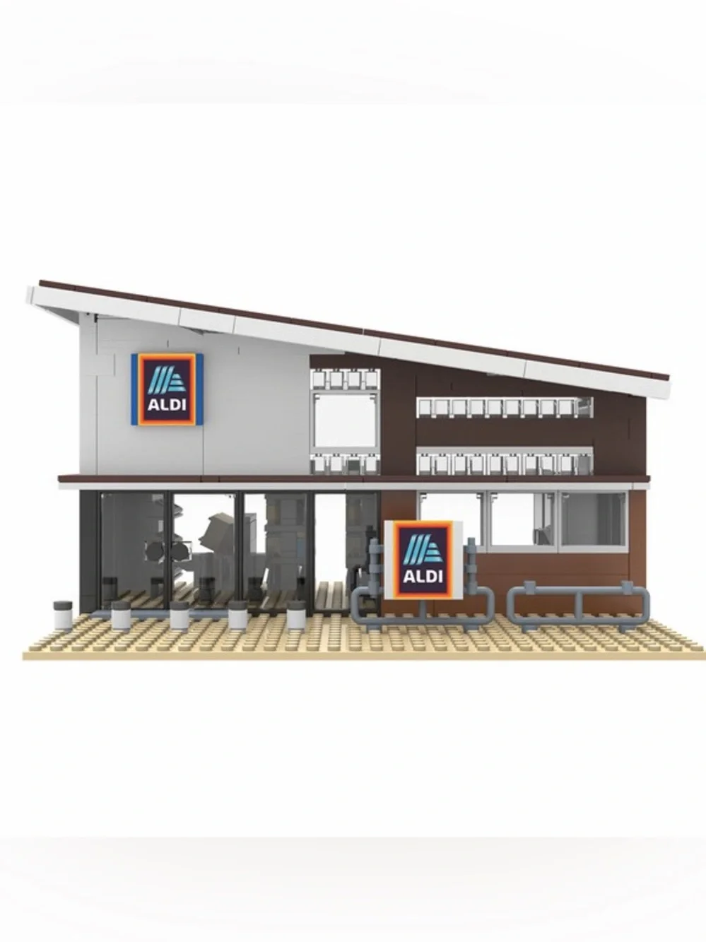 Aldi USA Store Bricks Building Toy 552 pieces